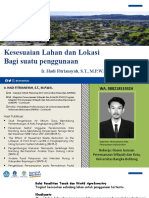 Pertemuan 4-Kesesuaian Lahan Dan Lokasi Bagi Suatu Penggunaan