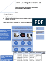 Instrucciones 5° Básico - Boletín Informativo - Los Riesgos Naturales de Chile