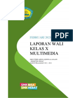 Laporan Wali Kelas FEBRUARI