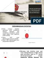 Pertemuan 1. PENGERTIAN & PERANAN STATISTIKA