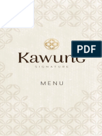 Kawung Signature Menu