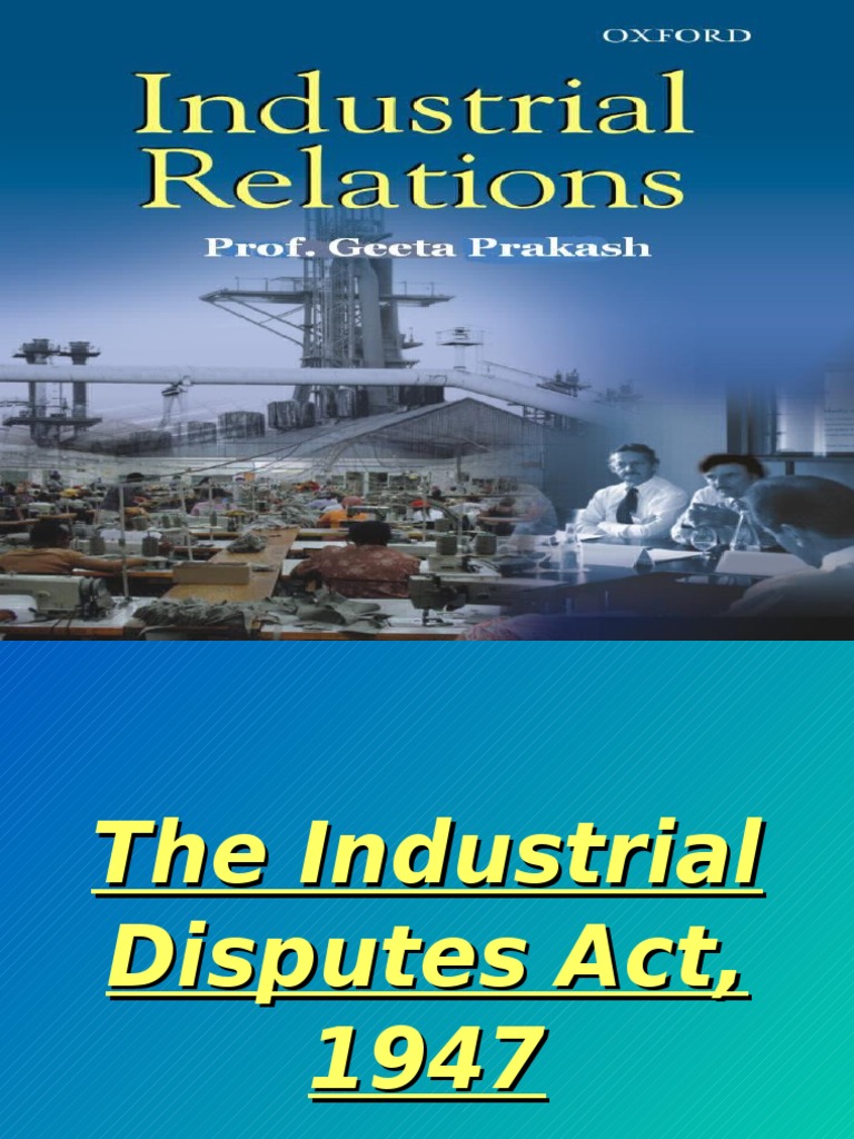 The Industrial Disputes Act, 1947 Later Part PDF Fine (Penalty