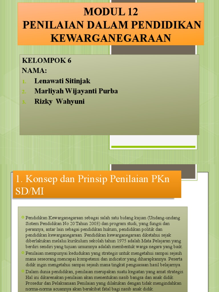 Modul 12 PKN Kelompok 7 | PDF | Karier & Perkembangan