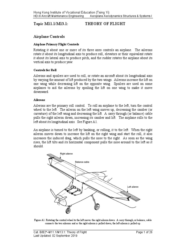 Aileron Control in Aircraft Flight | PDF | Flight Control Surfaces ...
