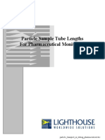 LIGHTHOUSE. Particle Sample Tube Lenghts For Pharmaceutical Monitoring