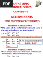 4.2 Properties of Determinants