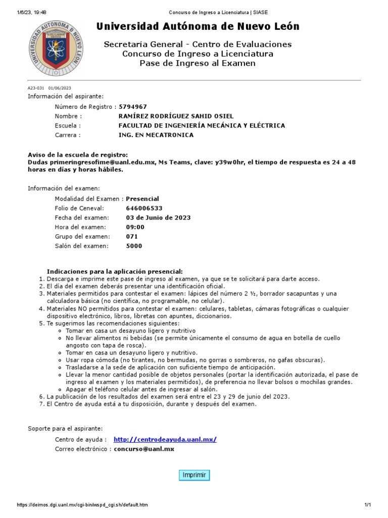 Uanl Siase Pdf Informática