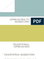 Approaches To Marketing