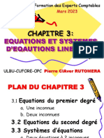 Chap 3 Eqautions Et Systemes D'eqautions Lineares