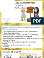 AP5 Q4 Pananaw NG Mga Muslim Sa Pagpapanatili NG Kanilang Kalayaan by Sir Ray Marasigan