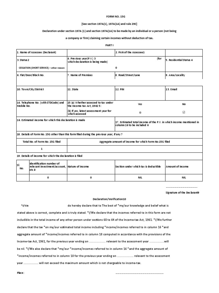 Form 15g pdf income tax public finance