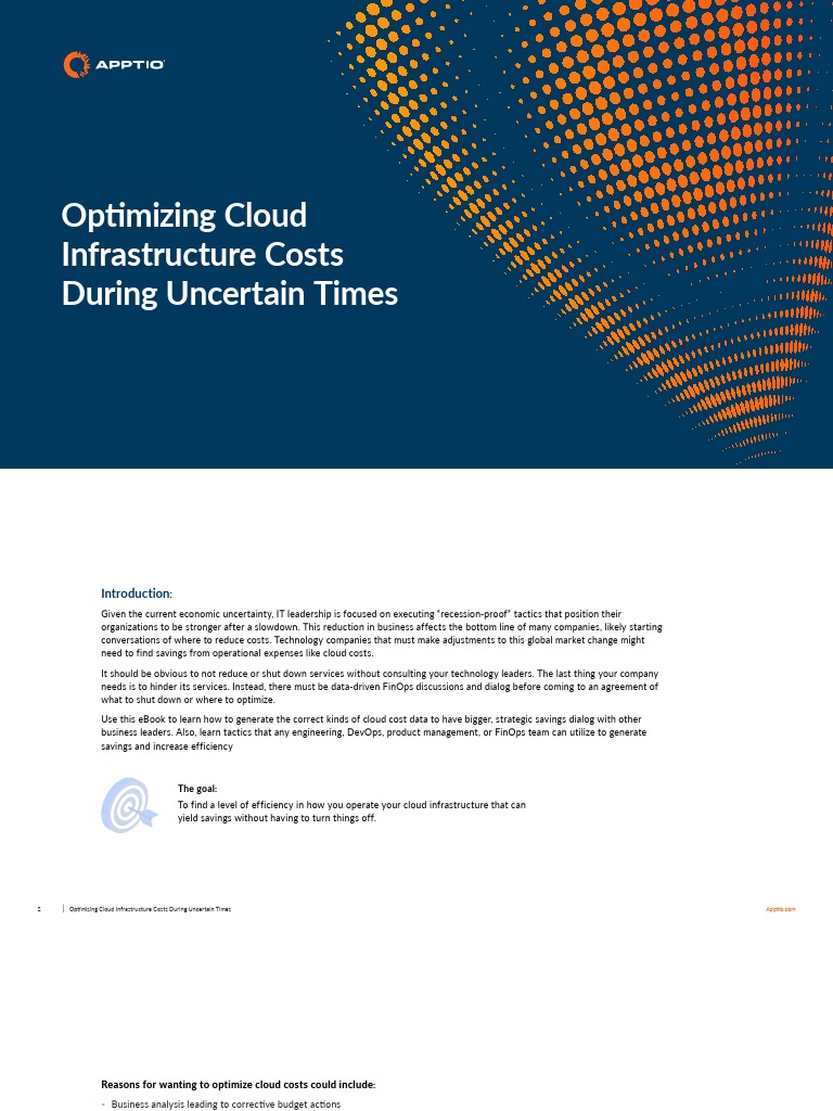 Optimize Cloud Costs in Uncertain Times | PDF