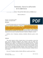 Hacia La Subversion de La Diferencia PDF