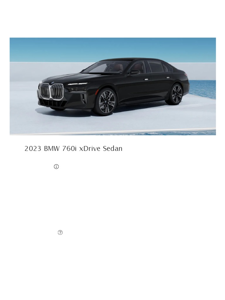 BMW 760i XDrive - Spec | PDF | Horsepower | Engines