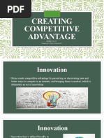 Creating Competitive Advantage