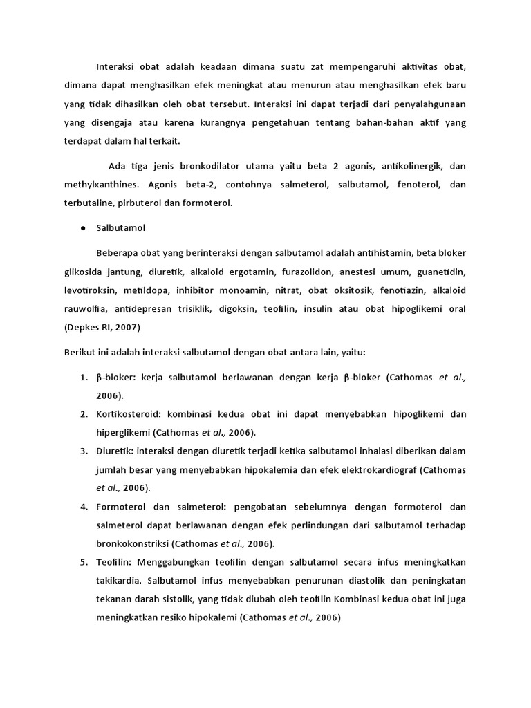 Interaksi Obat BRONKODILATOR PDF