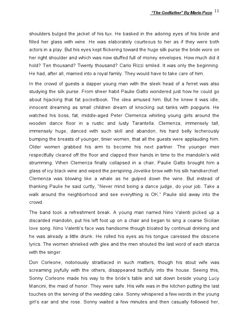 THE GODFATHER NOVELS IN ORDER intelligence overview