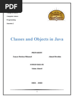 Classes and Objects in Java