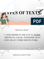 Types of Texts