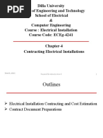 Chapter-4 Contracting Electrical Installation