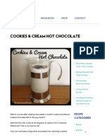 Cookies & Cream Hot Chocolate - The Road To Loving My Thermo Mixer