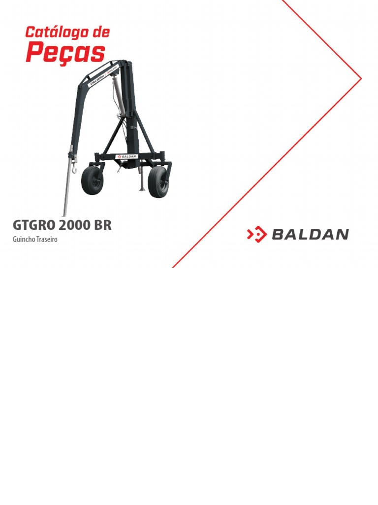 Catálogo de Peças Guincho GTGRO 2000 | PDF
