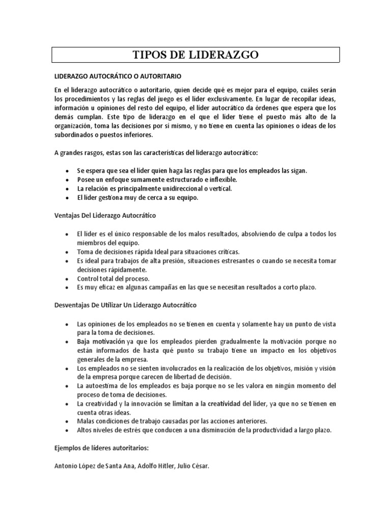 Tipos De Liderazgo Pdf Libro : Liderazgo por Daniel Goleman PDF – STSHXJ