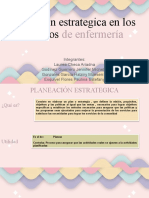 Planeación Estratégica en Los Servicios de Enfermería