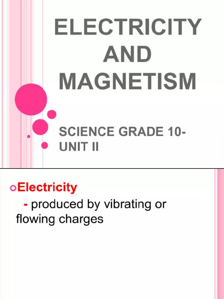 Electricity and PDF