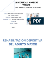 Rehabilitacion Deportiva Del Adulto Mayor