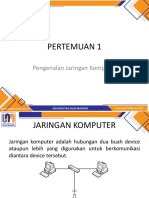 Pertemuan 1: Pengenalan Jaringan Komputer