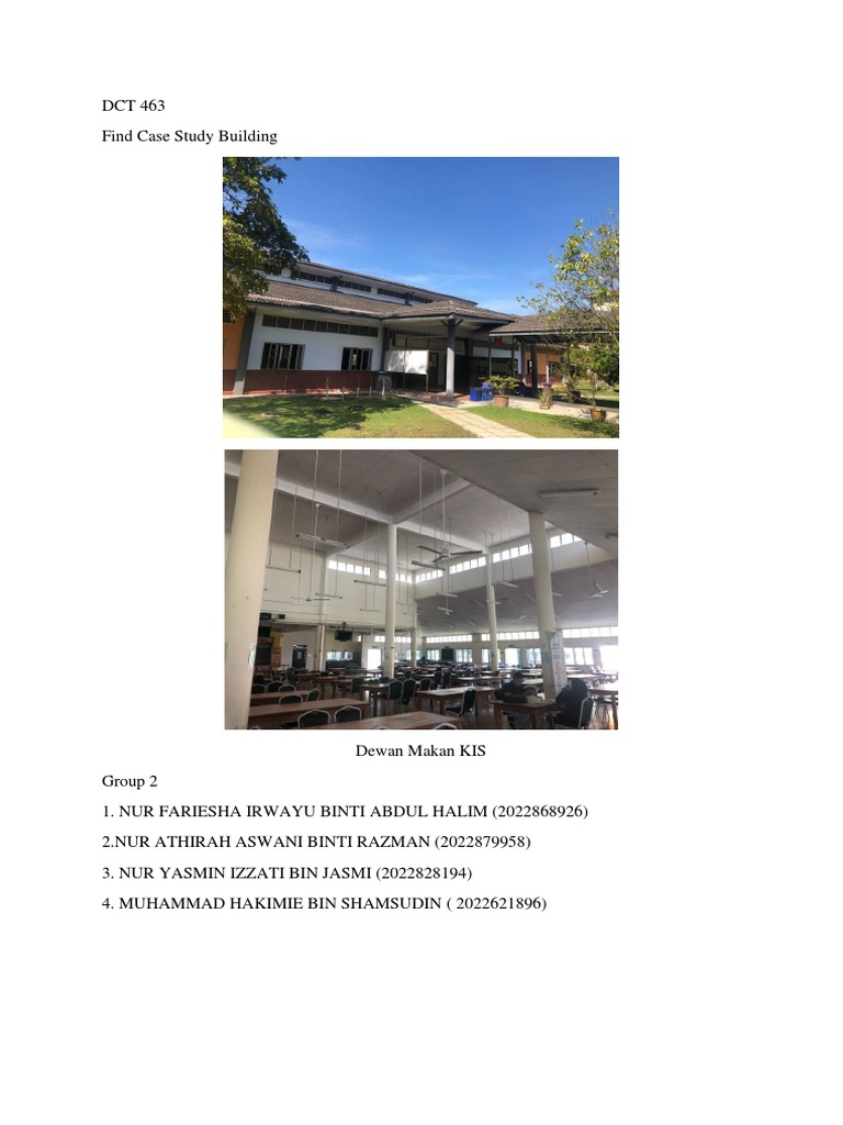 DCT 463 Find Case Study Building | PDF