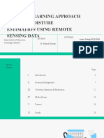 Machine Learning Approach For Soil Moisture Estimation Using Remote Sensing Data