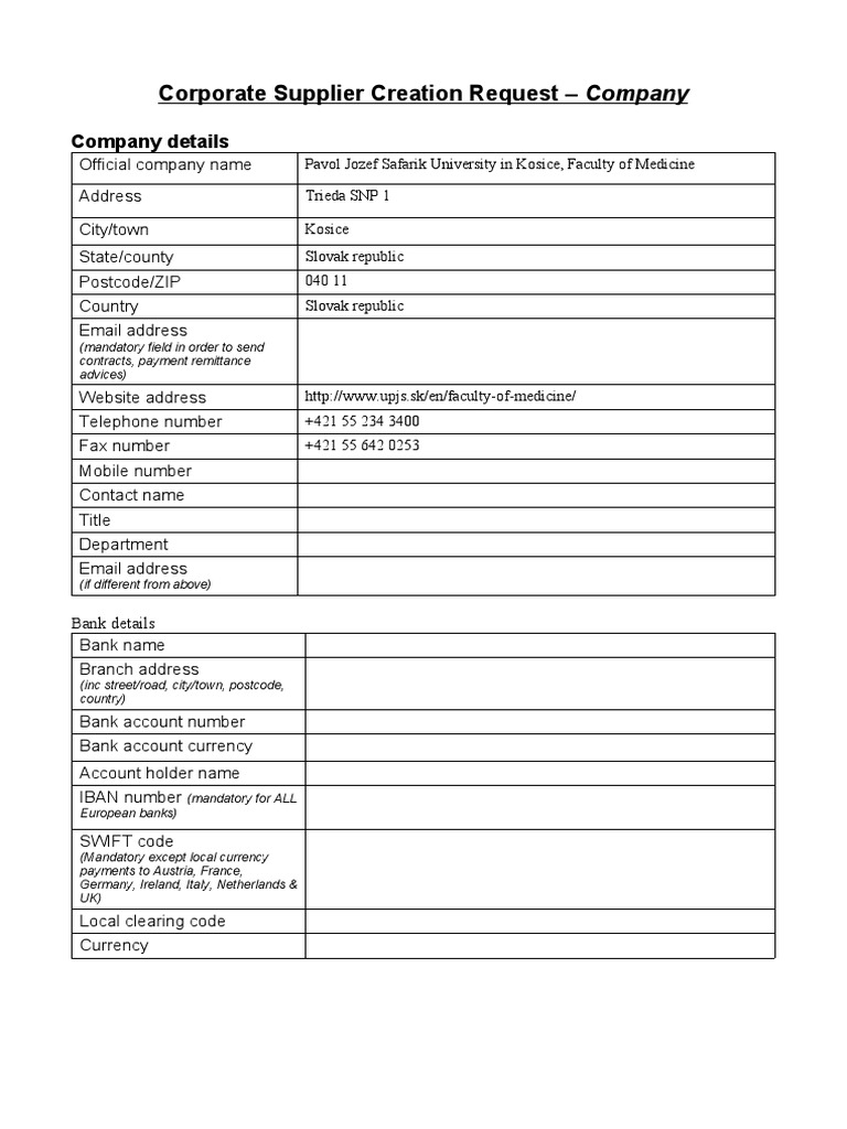 Supplier Company 1 Pdf