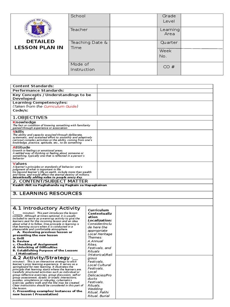 Dlp do 42 s 2016 template pdf learning educational assessment