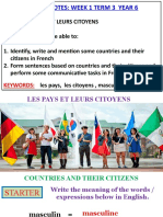 Les Pays Et Leurs Citoyens (Countries and Their Citizens)