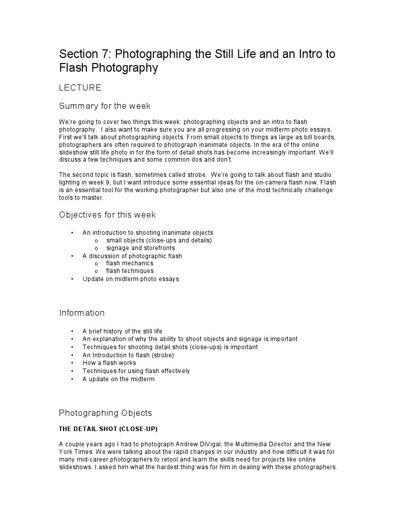Mastering Still Life and Flash Photography | PDF | Exposure ...