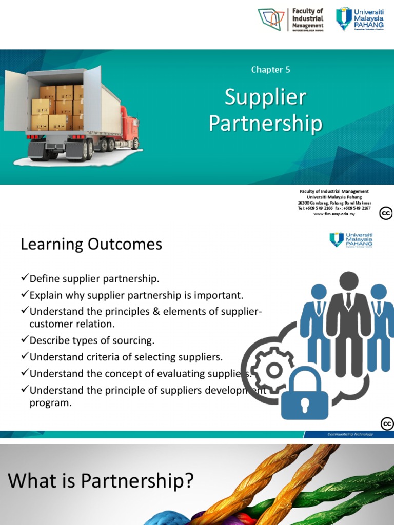 Supplier Partnership Essentials | PDF | Iso 9000 | Supply Chain