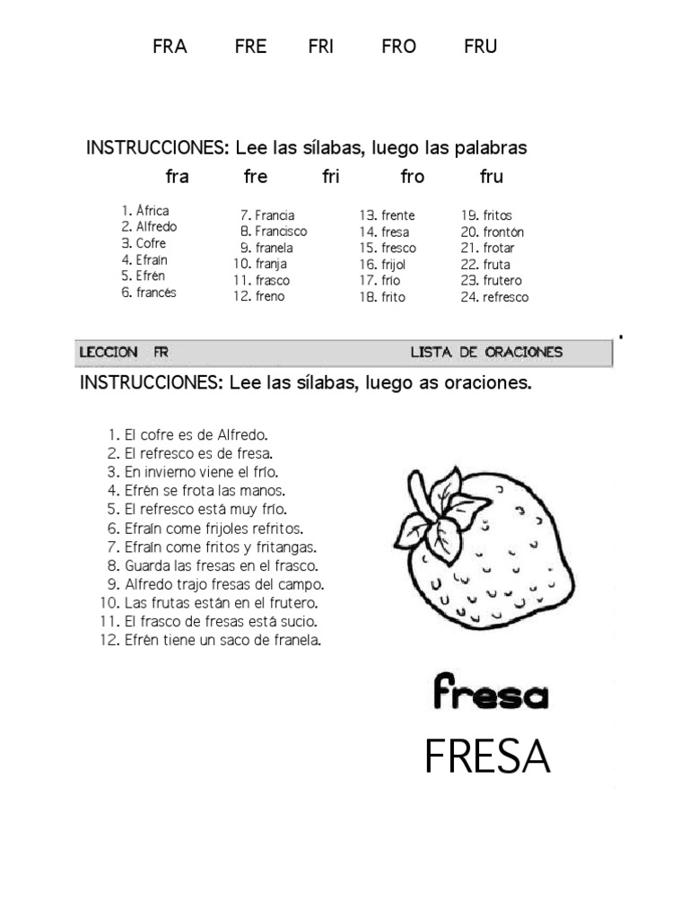 Audio Fra Fre Fri Fro Fru PDF