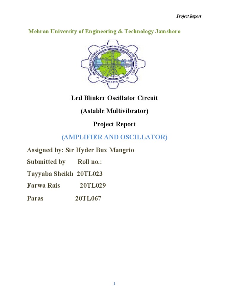 AO Report (Theory) PDF Electronic Oscillator Computer Engineering