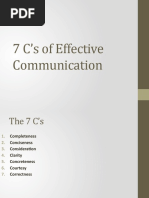 7 Cs of Communication | PDF | Communication | Human Communication