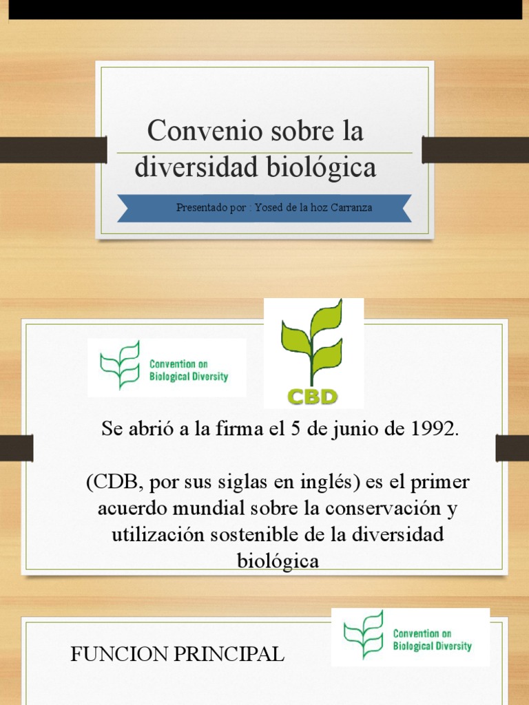 Convenio Sobre La Diversidad Biológica Expo