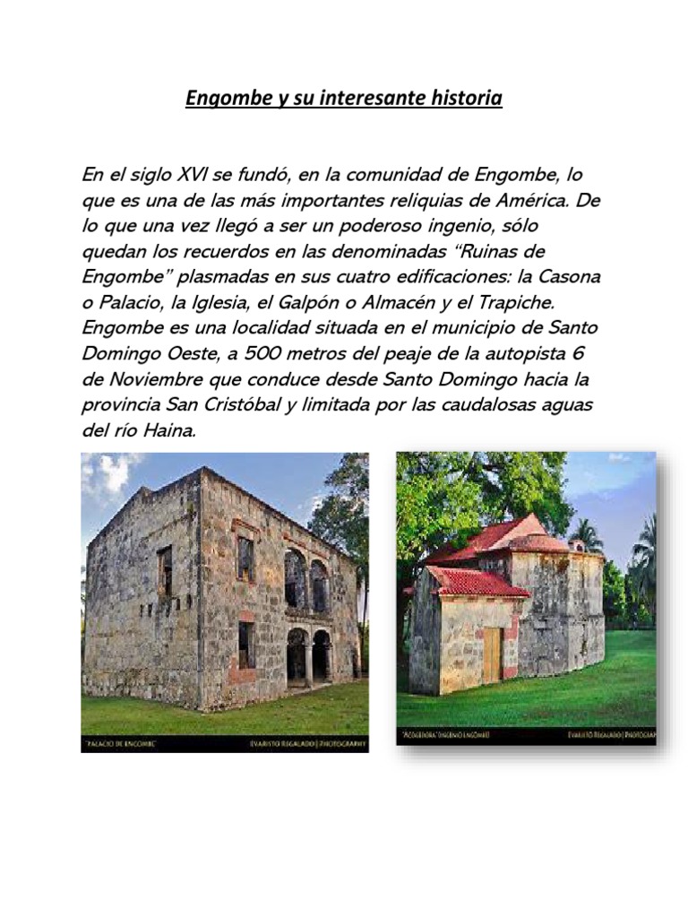 Engombe y su interesante historiaa | PDF
