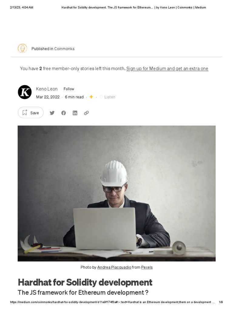 Hardhat Beginners To Advanced Guides | PDF | Cryptocurrency | Software  Development