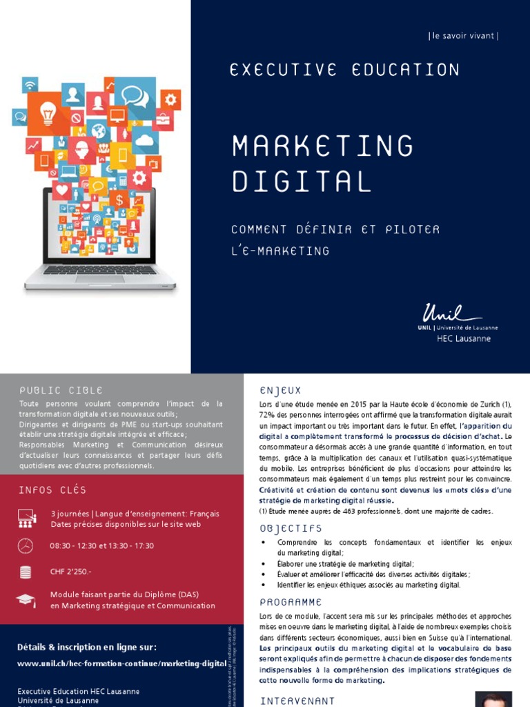 Cours sur le marketing digital PDF | PDF | Commercialisation | la ...