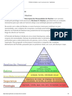 Pirâmide de Maslow - o Que É e para Que Serve - Significados