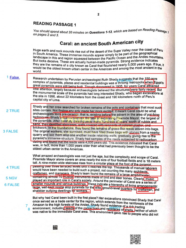 IELTS Reading Test 5 Answers | PDF