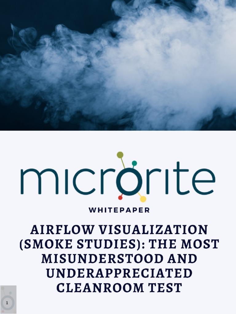 Airflow Visualization (Smoke Studies) The Most Misunderstood and Underappreciated Cleanroom