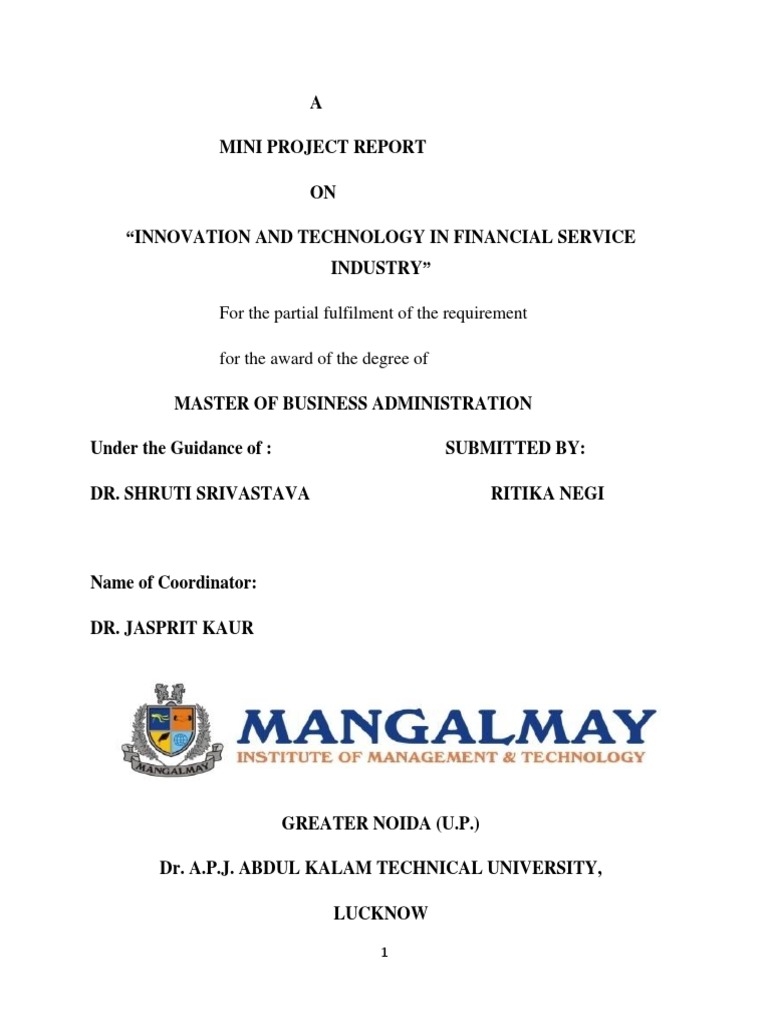 Mini Project-1 | PDF | Analytics | Banks