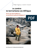 La Lutte Contre Le Terrorisme en Afrique. Acte de Bienveillance Ou Prétexte Géostrategique